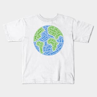 Earth Shape T-shirt Kids T-Shirt